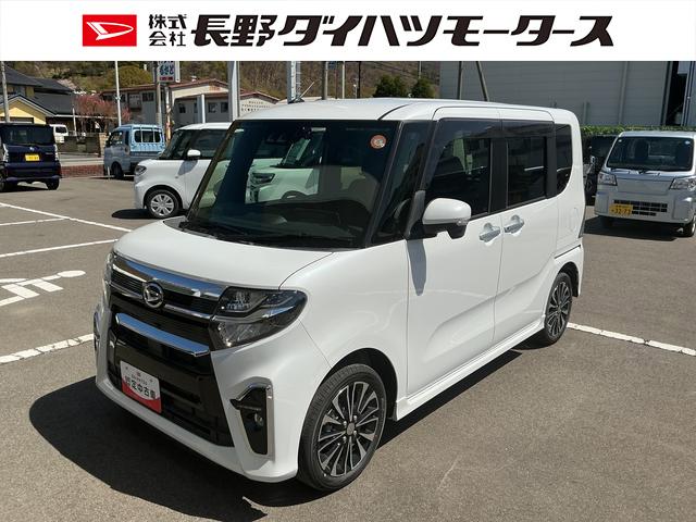 タントカスタムRSターボ 追従機能 ETC ドラレコ 純正ナビ パノラマモニター Bluetooth ハンズフリー フルセグ USBソケット 両側電動スライドドア 両側シートヒーター 格納式テーブル LED スマアシ(長野県)の中古車