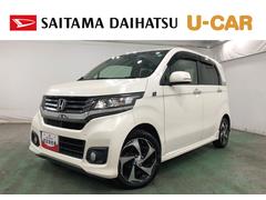 Ｎ−ＷＧＮカスタムＧ・ターボパッケージ　走行８６３７９キロ　ワンセグナビ１年保証距離無制限　バックカメラ　ブルートゥース　純正マット　サイドエアバッグ　オートライト　ＨＩＤヘッドランプ　アイドリングストップ　電動格納式ドアミラー