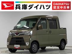 ハイゼットカーゴデッキバンＧ　ＳＡＩＩＩ　４ＷＤ　１オーナー　障害物センサー走行無制限１年保証　４ＷＤ　ワンオーナー　ＡＴ車　ＣＤオーディオ　リアコーナーセンサー　ＵＳＢ　Ｂｌｕｅｔｏｏｔｈ　オートマチックハイビーム　ＬＥＤヘッドライト　キーレスエントリー　両側スライドドア