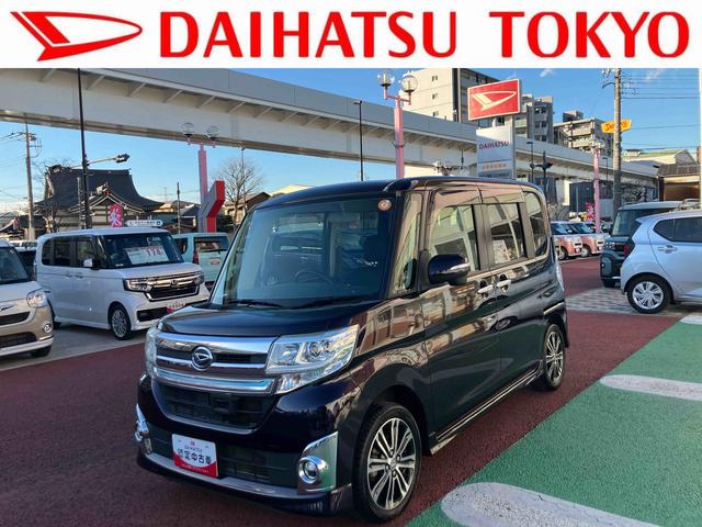 タントカスタムRS SA 純正7インチナビ ETC フルセグ保証1年間・距離無制限付き CD再生 DVD再生 Bluetoothオーディオ オートエアコン LEDヘッドライト オートライト 両側電動スライドドア アイドリングストップ キーフリー(東京都)の中古車