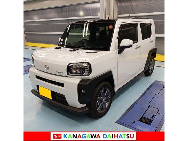 タフトＧターボサポカーＳワイド適合　ドラレコ　スカイフィールトップ　電動パーキングブレーキ　全車速追従機能付ＡＣＣ　ステアリングスイッチ　シートヒーター　ＵＳＢ接続端子　Ｐスタート　コーナーセンサー（神奈川県）の中古車