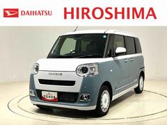 ムーヴキャンバスストライプスＧＬＥＤオートライト・フォグランプ　電動パーキングブレーキ　プッシュボタンスタート　セキュリティアラーム　バックカメラ　両側パワースライドドアウエルカムオープン機能　オート電動格納式ドアミラー