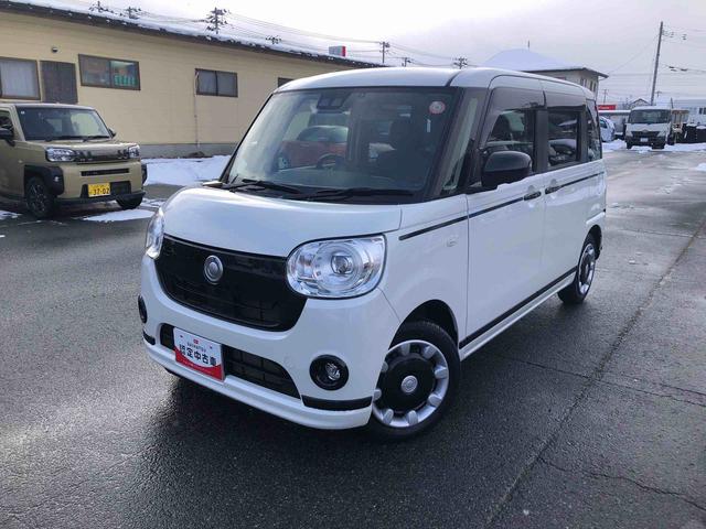 ムーヴキャンバスＧブラックアクセントＶＳ　ＳＡIII　４ＷＤ４ＷＤ　スマートアシスト　パノラマモニター　ナビ　フルホイールキャップ　ステアリングスイッチ　プッシュボタンスタート　キーフリー（山形県）の中古車