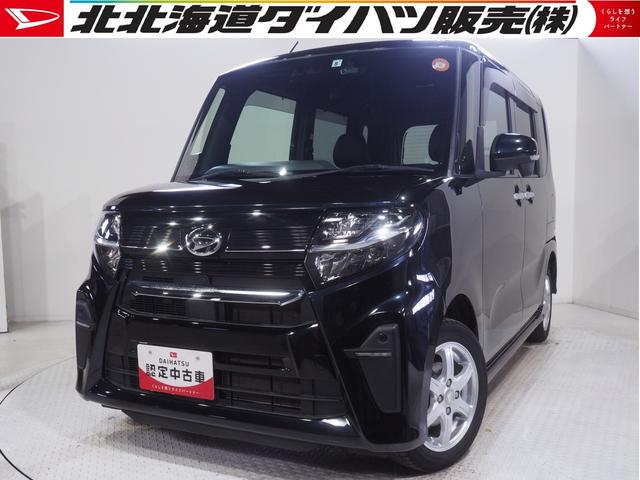 タントカスタムＸ４ＷＤ　夏冬タイヤ　両側パワースライドドア　ダイハツ純正ナビ　バックモニター　ドライブレコーダー　リモコンエンジンスターター　運転席助手席シートヒーター　オートエアコン　アイドリングストップ（北海道）の中古車