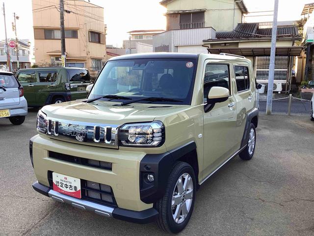 タフトG クロムベンチャーインパネシフト プッシュスタートスイッチ 電子カードキー 電動パーキングブレーキ ディスプレイオーディオ バックモニター 衝突被害軽減システム スタイリッシュガラスルーフ アルミホイール ABS(鹿児島県)の中古車