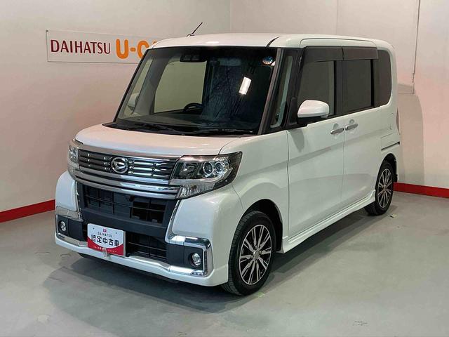 タントカスタムＸ　トップエディションリミテッドＳＡIII軽減ブレーキ　ソナー　電動格納ドアミラー　アラウンドビューモニター　記録簿　キーフリー　オートライト　オートハイビーム　バックカメラ　メモリーナビ　ベンチシート　横滑り防止　ワンオーナー　ナビＴＶ（栃木県）の中古車