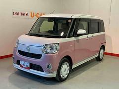 ムーヴキャンバスＧメイクアップＶＳ　ＳＡＩＩＩナビ　パノラマモニター　ｉ−ｓｔｏｐ　プッシュスタートスマートキー　追突被害軽減ブレーキ　盗難防止アラーム　エアバック　ＬＥＤ　キーフリー　横滑り防止装置　電動格納ミラー