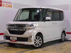 タントカスタムＸ　ＳＡ　４ＷＤ　純正ナビ　バックモニター　装着２０１５年モデル　ダイハツ純正８インチメモリーナビ　バックモニター　ドライブレコーダー　装着車　ノーマルタイヤ４本新品