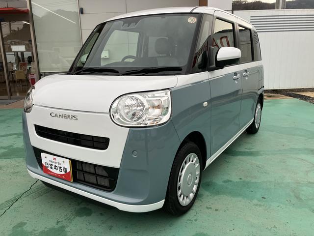 ムーヴキャンバスストライプスＸスマートキ　キーフリー　ＡＢＳ　エアバック（山口県）の中古車