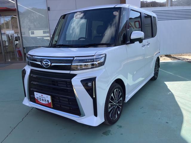 タントカスタムＲＳ両自動ドア　アイドリングストップ機能　キーフリーキー　車線逸脱　助手席エアバック　安全ボディ　タ−ボ　ＬＥＤヘットライト　オートＨビーム　Ａライト　盗難防止　ＡＢＳ　アルミホイール　エアバック（山口県）の中古車