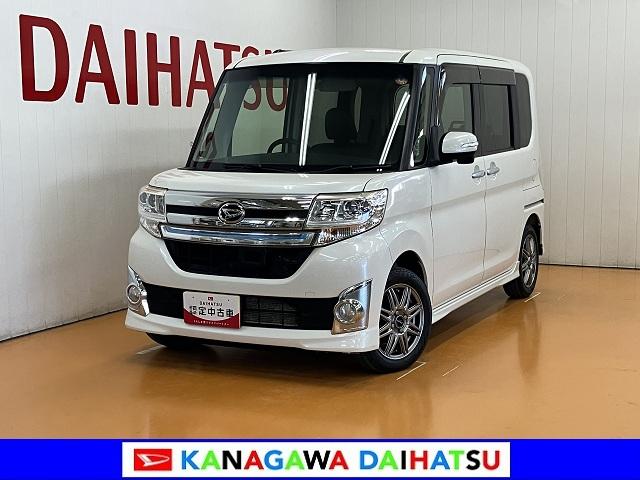タントカスタムX トップエディションSAスマアシ デイライト ミラクルオープンドア 片側オートスライドドア 後席モニター Pスタート エコアイドル USB接続端子 Bカメラ ステアリングスイッチ キーフリー(神奈川県)の中古車