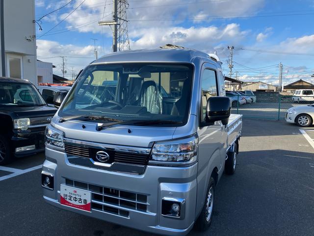 ハイゼットトラックジャンボエクストラ4WD CVT 660cc 衝突被害軽減ブレーキ 横滑り防止装置 ABS アイドリングストップ プッシュボタンスタート マニュアルエアコン パワーステアリング パワーウィンドウ 電動格納ドアミラー(福島県)の中古車