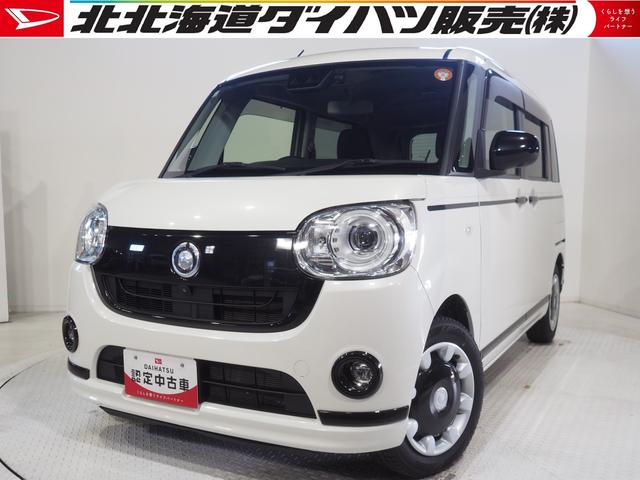 ムーヴキャンバスＧブラックアクセントＶＳ　ＳＡIII４ＷＤ　両側パワースライドドア　純正ナビ　パノラマモニター　ナビ連動ドライブレコーダー　リモコンエンジンスターター　ＬＥＤヘッドライト　オートライト　運転席シートヒーター　オートエアコン（北海道）の中古車