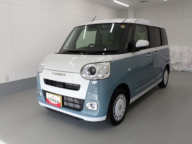 ムーヴキャンバスストライプスＧ衝突被害軽減ブレーキ　横滑り防止装置　オートハイビーム　アイドリングストップ　ステアリングスイッチ　オートライト　キーフリー　オートエアコン　ナビ　ドラレコ　バックカメラ　ＥＴＣ　マット　バイザー（岐阜県）の中古車