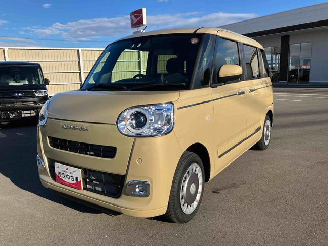 ムーヴキャンバスセオリーＧ２ＷＤ　ＣＶＴ　６６０ｃｃ　両側電動スライドドア　ナビ　全方位モニター　前席シートヒーター　衝突被害軽減ブレーキ　横滑り防止装置　ＡＢＳ　アイドリングストップ　プッシュボタンスタート（福島県）の中古車