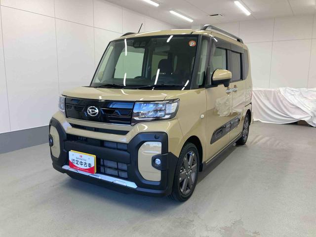 タントファンクロスターボ衝突被害軽減ブレーキ 横滑り防止装置 オートハイビーム アイドリングストップ ステアリングスイッチ オートライト キーフリー オートエアコン ナビ ドラレコ パノラマカメラ ETC マット バイザー(岐阜県)の中古車