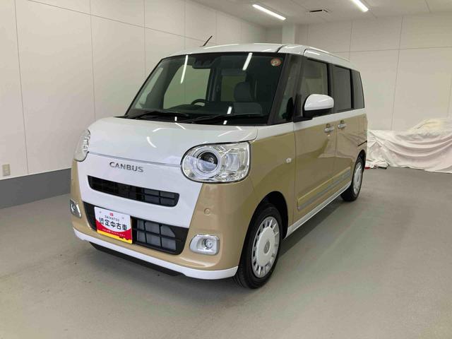 ムーヴキャンバスストライプスＧ衝突被害軽減ブレーキ　横滑り防止装置　オートハイビーム　アイドリングストップ　ステアリングスイッチ　オートライト　キーフリーシステム　オートエアコン　パノラマカメラ（岐阜県）の中古車