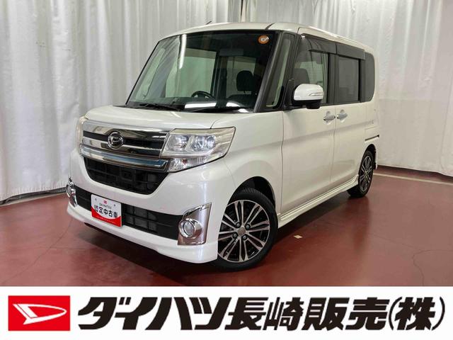 タントカスタムＲＳ　ＳＡ下取車　ターボ　ナビ　バックカメラ　ＥＴＣ　両側電動スライドドア　Ｂｌｕｅｔｏｏｔｈ　フルセグＴＶ　ＤＶＤ　ＵＳＢ入力端子　衝突被害軽減システム　横滑り防止装置　ＬＥＤヘッドランプ（長崎県）の中古車