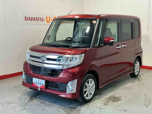 タントカスタムＸ　ＳＡ衝突軽減Ｂ　助手席エアバッグ　片側電動両側スライドドア　横滑り防止装置付き　アルミホイール　キーフリー　運転席エアバック　ＬＥＤ　ＡＵＴＯライト　メモリナビ　ナビＴＶ　ベンチシート（栃木県）の中古車