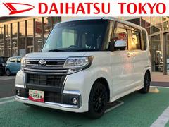 タントカスタムＲＳ　トップエディションＳＡＩＩＩ　カーナビ　ＥＴＣ保証・まごころ保証　１年間・走行距離無制限付き　７インチナビ　バックカメラ　ＥＴＣ車載器　左右電動スライドドア　運転席シートヒーター　キーフリーシステム　社外アルミホイール＆スタッドレスタイヤ