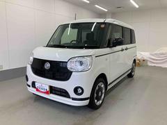 ムーヴキャンバスＧブラックアクセントＶＳ　ＳＡＩＩＩ衝突被害軽減ブレーキ　横滑り防止装置　オートハイビーム　アイドリングストップ　ステアリングスイッチ　オートライト　キーフリーシステム　オートエアコン　ナビ　パノラマカメラ　ＥＴＣ　マット