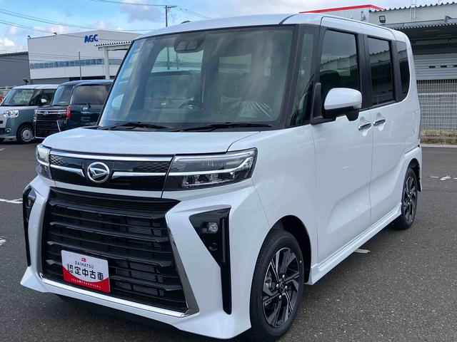 タントカスタムＸリミテッド　届出済未使用車　クルーズコントロール２ＷＤ　ＣＶＴ　６６０ｃｃ　両側電動スライドドア　ＥＴＣ車載器　衝突被害軽減ブレーキ　横滑り防止装置　ＡＢＳ　サイドエアバッグ　アイドリングストップ　プッシュボタンスタート　届出済未使用車（福島県）の中古車