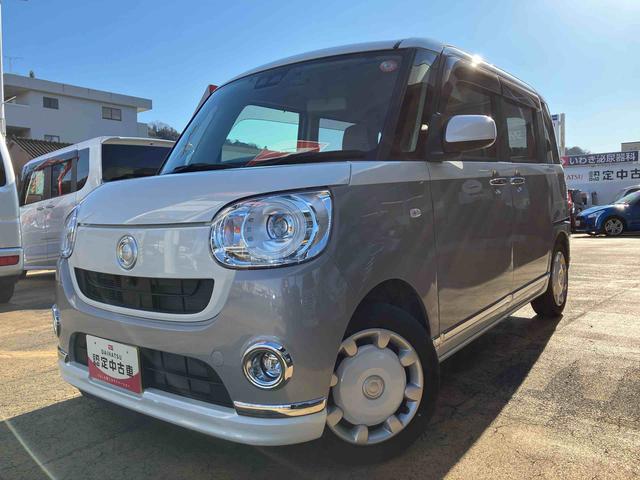 ムーヴキャンバスＧメイクアップリミテッド　ＳＡIII２ＷＤ　スマートアシスト　ＣＶＴ　ナビ付　ベンチシート　両側電動スライドドア　パノラマモニター　ＥＴＣ付き　ドライブレコーダー付き　フォグランプ　プッシュボタンスタート　衝突警報機能（福島県）の中古車