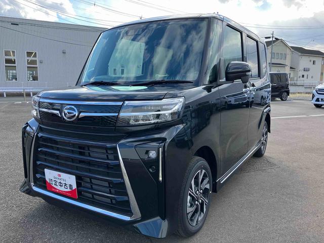 タントカスタムXリミテッド 4WD 届出済未使用車4WD CVT 660cc 両側電動スライドドア ETC車載器 衝突被害軽減ブレーキ 横滑り防止装置 ABS サイドエアバッグ アイドリングストップ プッシュボタンスタート 届出済未使用車(福島県)の中古車