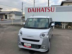 ムーヴキャンバスストライプスＧターボ　届出済未使用車２ＷＤ　ＣＶＴ　６６０ｃｃ　クルーズコントロール　衝突被害軽減ブレーキ　横滑り防止装置　ＡＢＳ　アイドリングストップ　プッシュボタンスタート　スマートキー　両側電動スライドドア　届出済未使用車