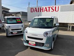 ムーヴキャンバスストライプスＧ　届出済未使用車２ＷＤ　ＣＶＴ　６６０ｃｃ　衝突被害軽減ブレーキ　横滑り防止装置　ＡＢＳ　サイドエアバッグ　アイドリングストップ　プッシュボタンスタート　両側電動スライドドア　ディスプレイオーディオ　届出済未使用車