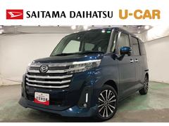 トールカスタムＧ　ターボ　走行７４４７９キロ／両側電動スライドドア１年保証距離無制限　走行距離７４４７９キロ　純正マット　ＬＥＤヘッドランプ　アイドリングストップ　両側電動スライドドア　オート格納式ドアミラー　電動パーキングブレーキ