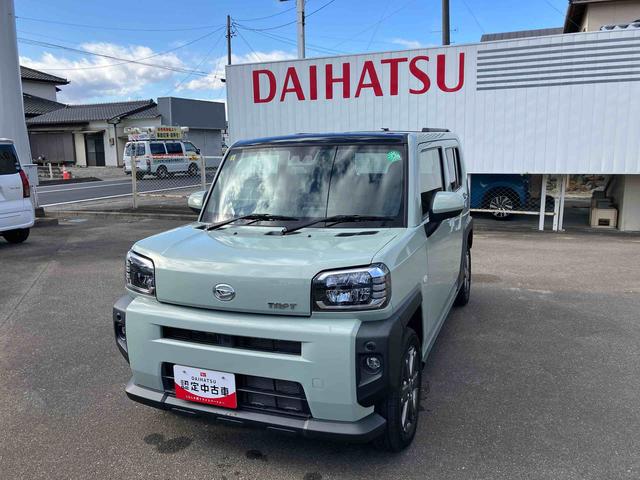 タフトGターボ 車検整備付2WD CVT 660cc ディスプレイオーディオ 衝突被害軽減ブレーキ 横滑り防止装置 ABS アイドリングストップ プッシュボタンスタート クルーズコントロール 前席シートヒーター 車検整備付(福島県)の中古車