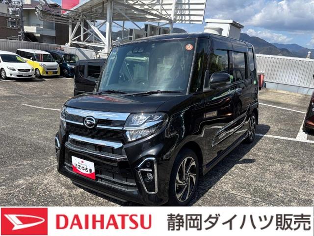 タントカスタムＲＳスタイルセレクション１５インチアルミホイール　大型エアロバンパー　フルＬＥＤヘッドランプ　オート格納式カラードドアミラー　革巻ステアリングホイール　両側パワースライドドア（静岡県）の中古車