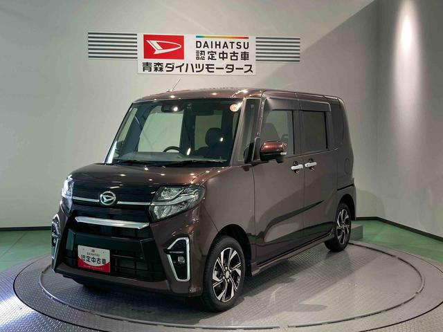 タントカスタムＸセレクションナビ　ドラレコ　エンスタ　前席シートヒーター　下回り防錆済み　両側スライドドア　アルミ　キーフリー　ＡＢＳ　スマートキー　４ＷＤ　エアバッグ（青森県）の中古車