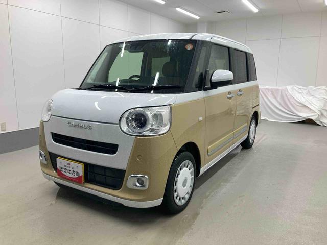 ムーヴキャンバスストライプスＧ衝突被害軽減ブレーキ　横滑り防止装置　オートハイビーム　アイドリングストップ　ステアリングスイッチ　オートライト　キーフリーシステム　オートエアコン　ナビ　ドラレコ　パノラマカメラ　ＥＴＣ　マット（岐阜県）の中古車