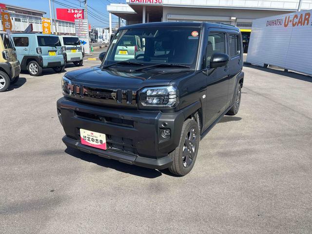 タフトＧターボ　ダーククロムベンチャーターボ車　インパネシフト　プッシュスタートスイッチ　電子カードキー　電動パーキングブレーキ　ディスプレイオーディオ　追突被害軽減ブレーキ　車線逸脱警告　オートマチックハイビーム　ＡＢＳ　ガラスルーフ（鹿児島県）の中古車