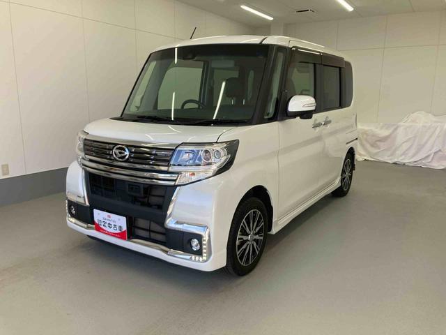 タントカスタムＸ　トップエディションＳＡII衝突被害軽減ブレーキ　横滑り防止装置　オートハイビーム　アイドリングストップ　ステアリングスイッチ　オートライト　キーフリーシステム　オートエアコン　社外ナビ　バックカメラ　マット　バイザー（岐阜県）の中古車
