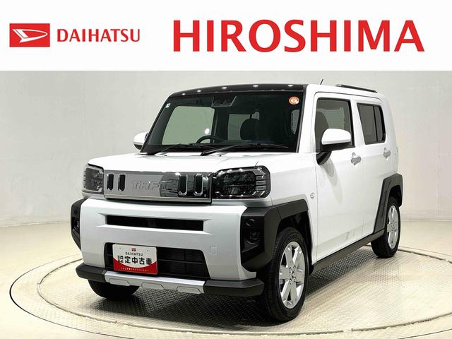 タフトＧ　クロムベンチャー　バックモニター対応カメラスカイフィールトップ　クロムパック　メッキパック　シルバーアンダーガーニッシュ　インテリアアクセント　ＬＥＤオートライト＆フォグランプ　電動パーキングブレーキ　バックカメラ　アルミホイール（広島県）の中古車