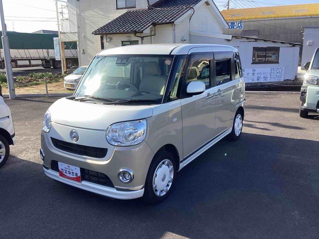 ムーヴキャンバスXメイクアップリミテッド SAIIIインパネシフト プッシュスタートスイッチ 電子カードキー 衝突被害軽減システム 車線逸脱警告 ABS 電動スライドドア オートエアコン(鹿児島県)の中古車