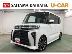 タントカスタムＲＳ　走行４６６６３キロ／車検整備付／シートヒーター一年保証・走行距離無制限　走行４６６６３キロ　サイドエアバック　クリアランスソナー　オートマチックハイビーム　オートライト　ＬＥＤヘッドライト　ベンチシート　シートヒーター　両側電動スライドドア
