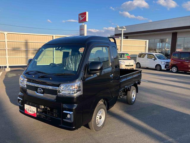 ハイゼットトラックジャンボエクストラ４ＷＤ　ＣＶＴ　６６０ｃｃ　衝突被害軽減ブレーキ　横滑り防止装置　ＡＢＳ　アイドリングストップ　スマートキー　プッシュボタンスタート　エアコン　パワーステアリング　パワーウィンドウ　荷台作業灯（福島県）の中古車