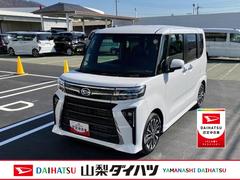 タントカスタムＲＳ　純正ナビゲーション　バックモニタースマートアシスト・ＬＥＤヘッドライト・１５インチアルミホイール・両側パワースライドドア・ＵＳＢソケット・運転席助手席シートヒーター・レザー調Ｘフルファブリックシート・本革巻ステアリングホイール