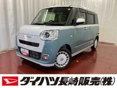 ムーヴキャンバスストライプスＧ両側電動スライドドア　衝突被害軽減システム　イモビライザー　アイドリングストップ　電動格納式ドアミラー　シートヒーター　ＬＥＤヘッドランプ　スマートキー　プッシュスタート