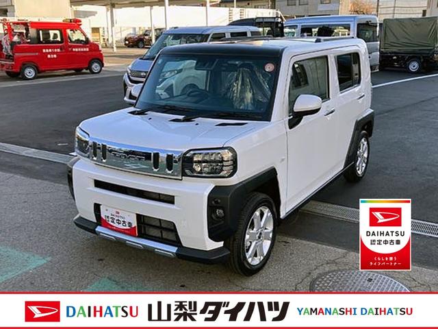 タフトG クロムベンチャー 純正ナビゲーション バックモニタースマートアシスト・15インチアルミ・LEDヘッドランプ・LEDフォグ・スカイフィールトップ・電動パーキング・運転席助手席シートヒーター・USBソケット(山梨県)の中古車