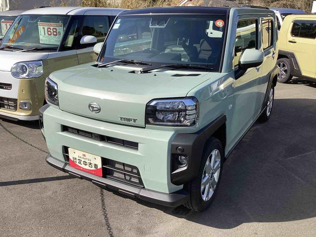 タフトＧインパネシフト　プッシュスタートスイッチ　電子カードキー　電動パーキングブレーキ　車線逸脱防止　ムーンルーフ　オートマチックハイビーム　アルミホイール　踏み間違い防止アシスト　ＡＢＳ（鹿児島県）の中古車