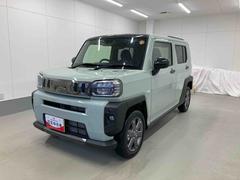 タフト 中古車 Ｇ　ダーククロムベンチャー衝突被害軽減ブレーキ　横滑り防止装置　４ＷＤ　オートハイビーム　アイドリングストップ　ステアリングスイッチ　オートライト　キーフリーシステム　オートエアコン　パノラマカメラ