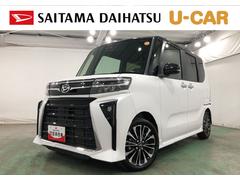 タントカスタムＲＳ　走行１２４０１キロ／クリアランスソナー一年保証・走行距離無制限　走行１２４０１キロ　サイドエアバック　クリアランスソナー　オートマチックハイビーム　オートライト　ＬＥＤヘッドライト　ベンチシート　シートヒーター　両側電動スライドドア