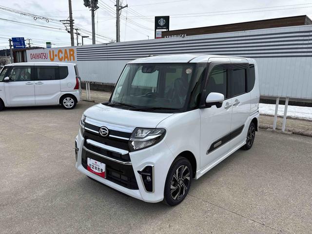 タントカスタムＸスタイルセレクション４ＷＤ　純正ナビ　ドライブレコーダー　ＬＥＤヘッドランプ／フォグランプ　オートエアコン／ライト／ハイビーム／電動格納ドアミラー　コーナーセンサー　両側電動スライドドア　運転席・助手席シートヒーター（秋田県）の中古車