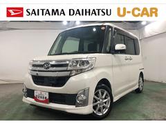 タントカスタムＸ　ＳＡ　走行１０９３３３キロ／ナビ／バックカメラ１年保証距離無制限　走行距離１０９３３３キロ　フルセグナビ　バックカメラ　純正マット　ＬＥＤヘッドランプ　アイドリングストップ　両側電動スライドドア　電動格納式ドアミラー　プッシュボタンスタート