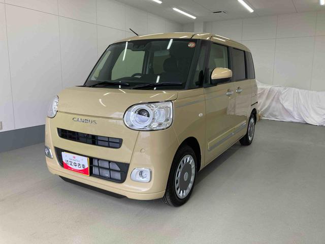 ムーヴキャンバスセオリーG衝突被害軽減ブレーキ 横滑り防止装置 オートハイビーム アイドリングストップ ステアリングスイッチ オートライト キーフリーシステム オートエアコン パノラマカメラ(岐阜県)の中古車